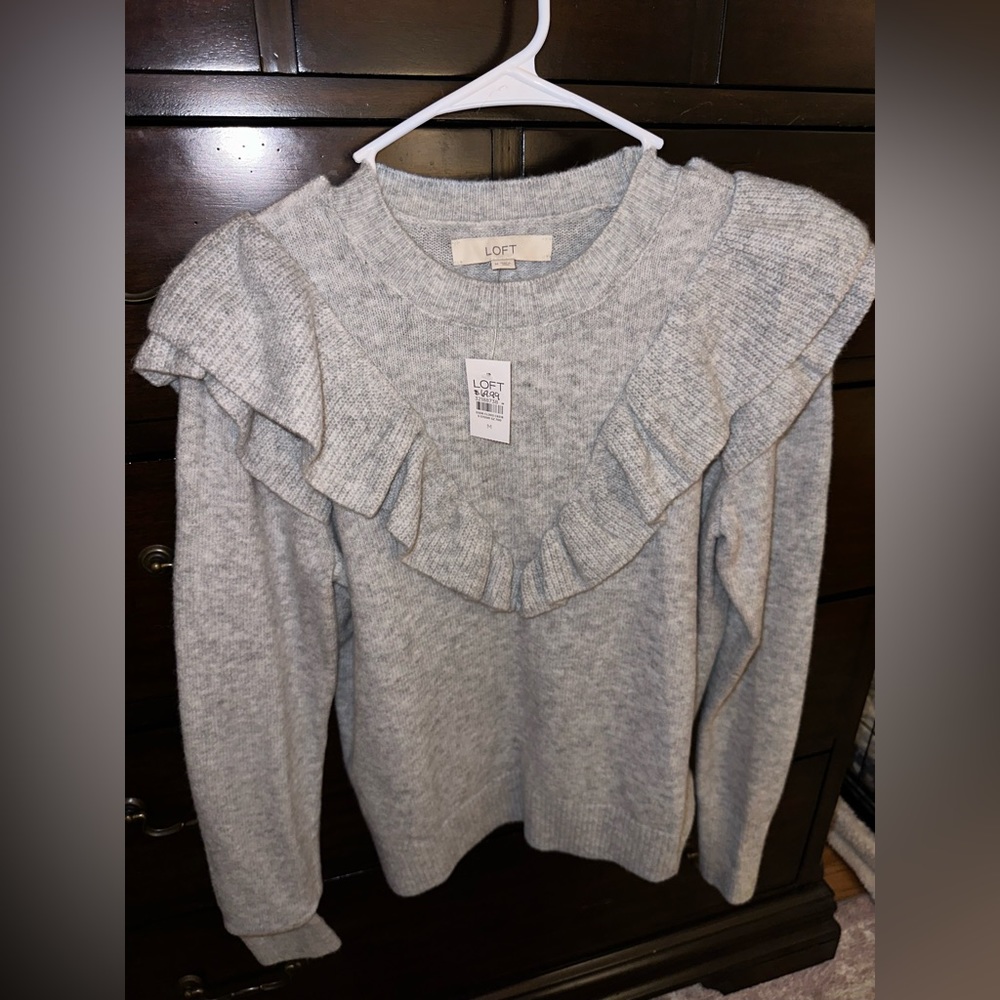 New with Tags Loft Gray Sweater
